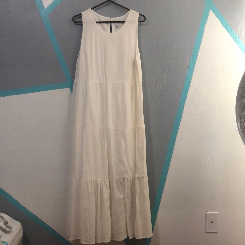 off whit maxi dress, a new day